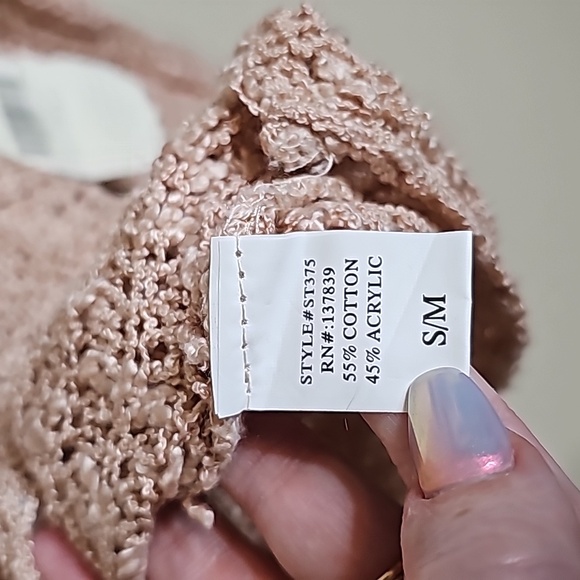 NWT Altar'd State Small/Medium Open back sweater Dusty pink - Picture 7 of 7